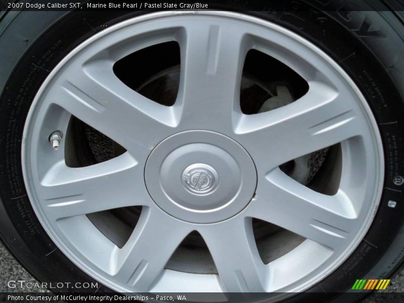 Marine Blue Pearl / Pastel Slate Gray/Blue 2007 Dodge Caliber SXT