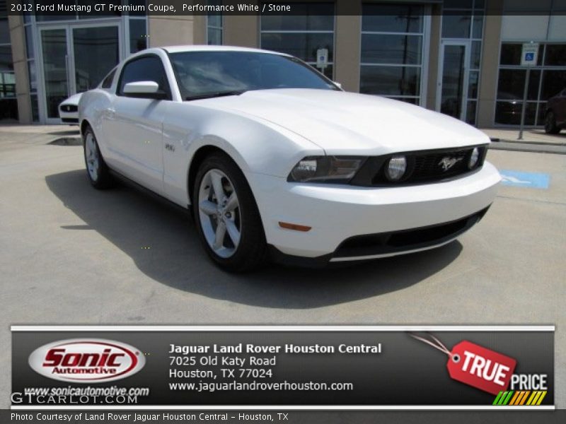 Performance White / Stone 2012 Ford Mustang GT Premium Coupe