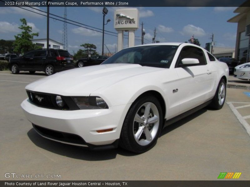 Performance White / Stone 2012 Ford Mustang GT Premium Coupe