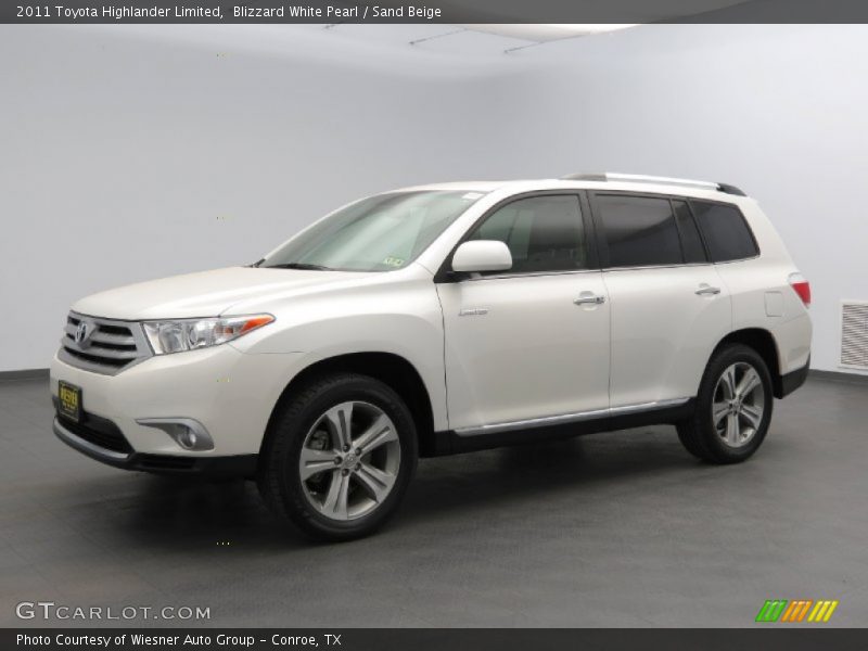 Blizzard White Pearl / Sand Beige 2011 Toyota Highlander Limited