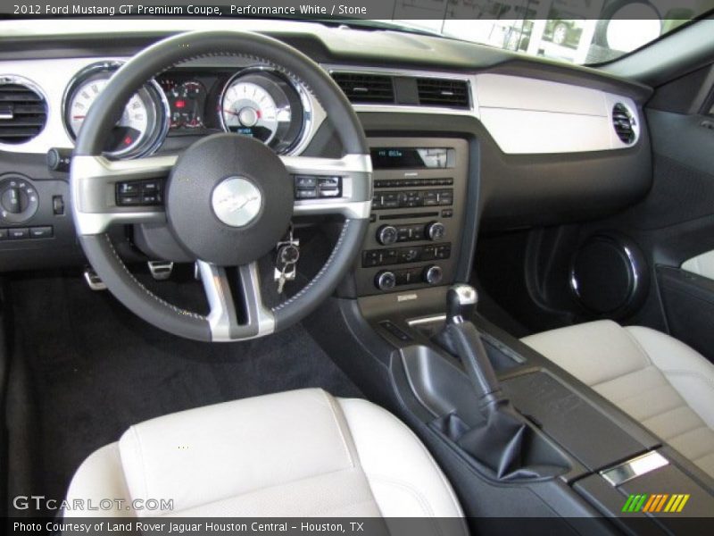 Performance White / Stone 2012 Ford Mustang GT Premium Coupe