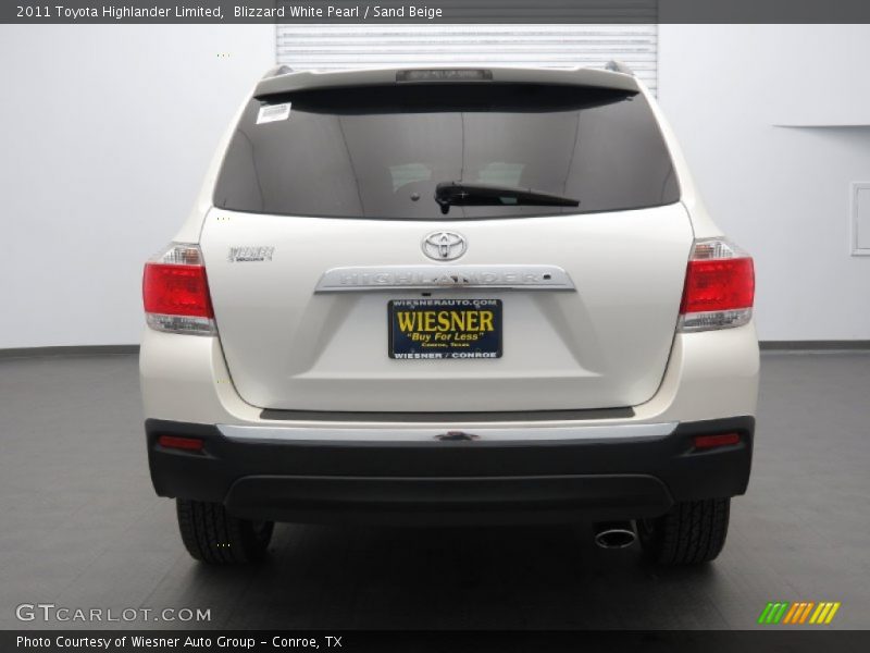 Blizzard White Pearl / Sand Beige 2011 Toyota Highlander Limited