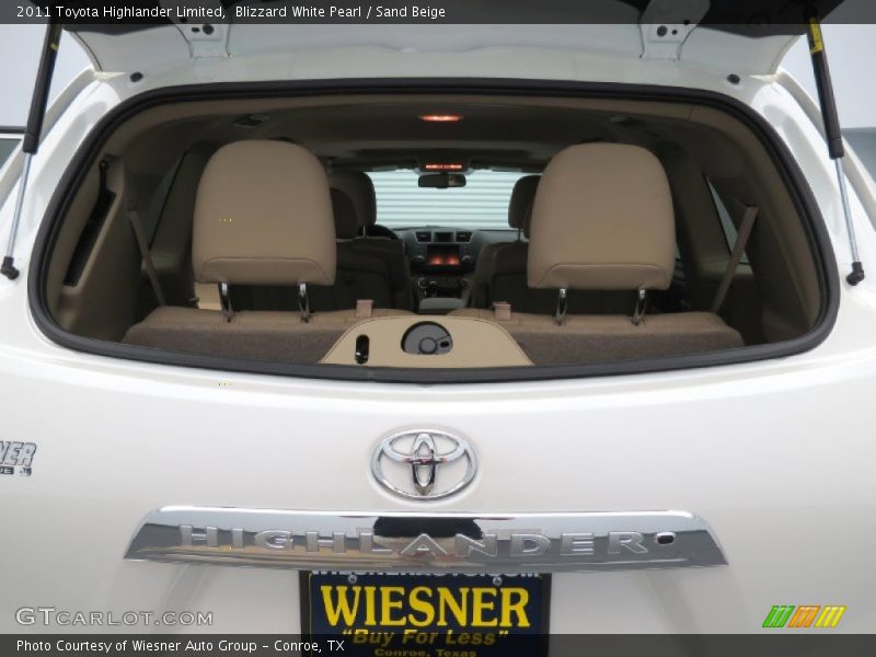 Blizzard White Pearl / Sand Beige 2011 Toyota Highlander Limited