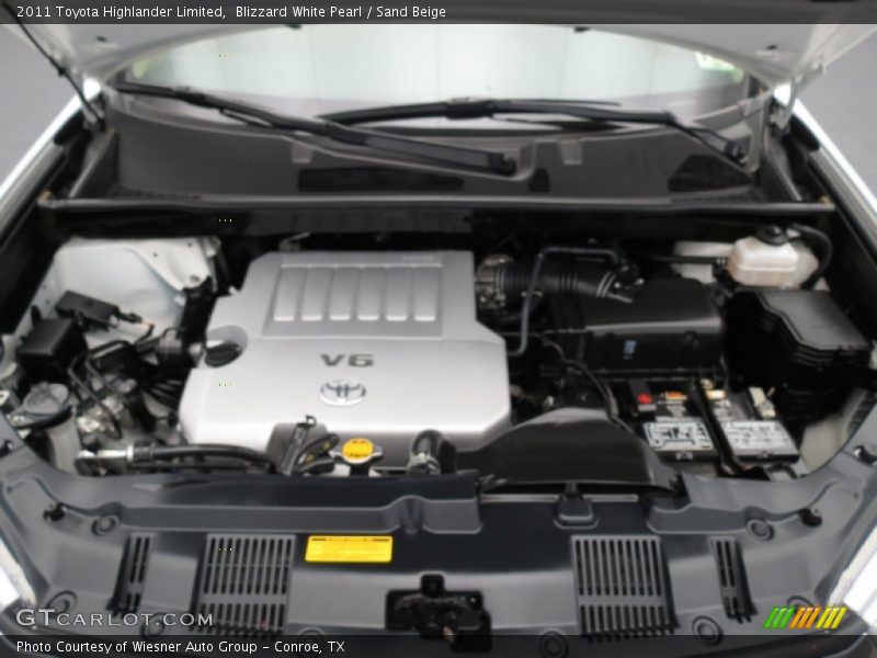 Blizzard White Pearl / Sand Beige 2011 Toyota Highlander Limited