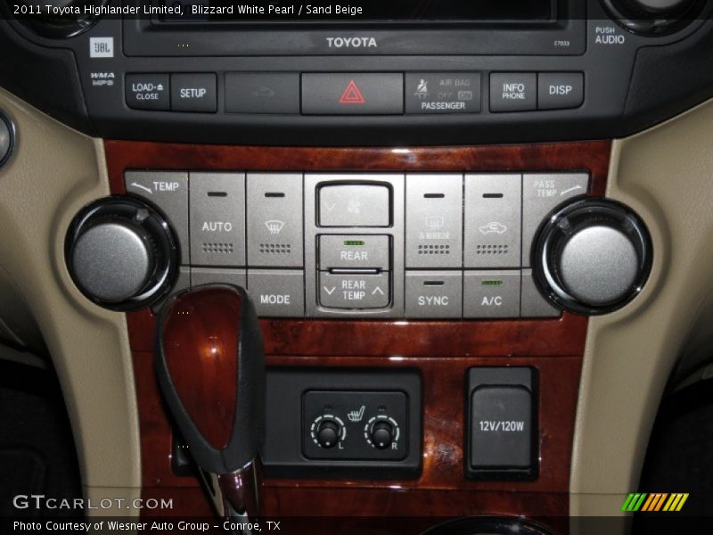 Blizzard White Pearl / Sand Beige 2011 Toyota Highlander Limited