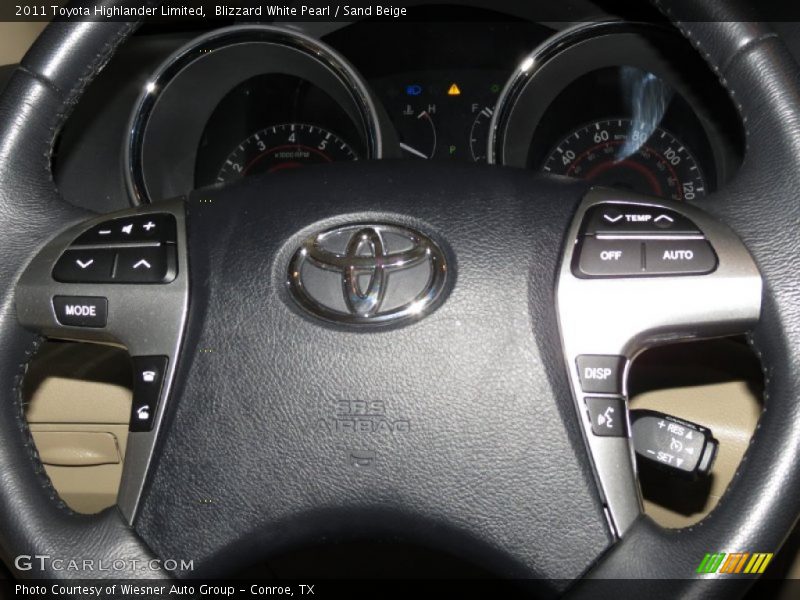 Blizzard White Pearl / Sand Beige 2011 Toyota Highlander Limited
