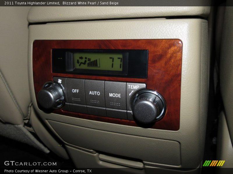 Blizzard White Pearl / Sand Beige 2011 Toyota Highlander Limited