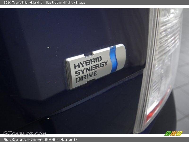 Blue Ribbon Metallic / Bisque 2010 Toyota Prius Hybrid IV