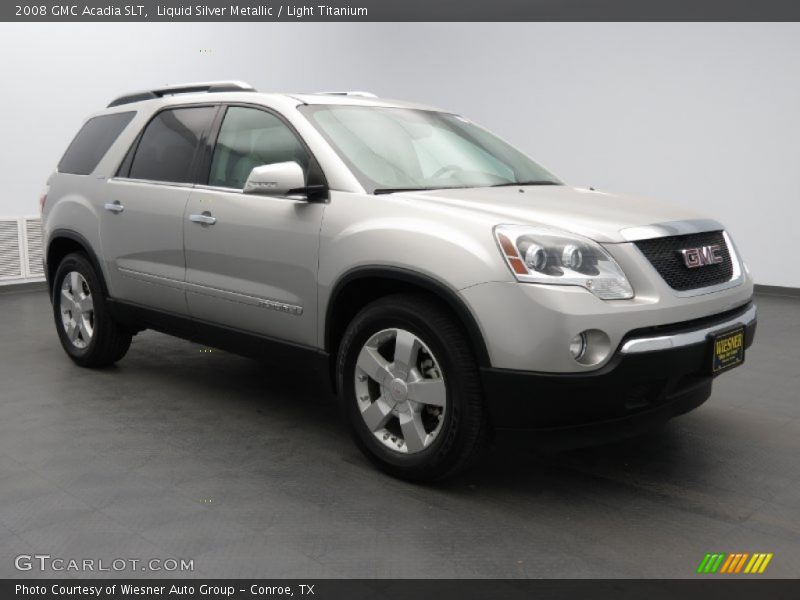Liquid Silver Metallic / Light Titanium 2008 GMC Acadia SLT