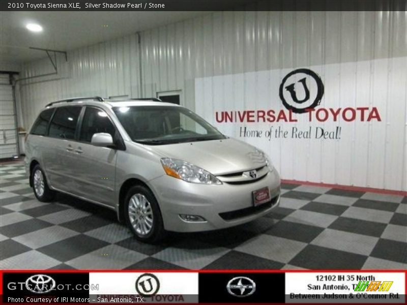 Silver Shadow Pearl / Stone 2010 Toyota Sienna XLE