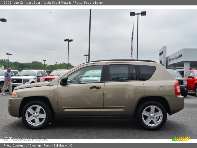 Light Khaki Metallic / Pastel Pebble Beige 2008 Jeep Compass Sport