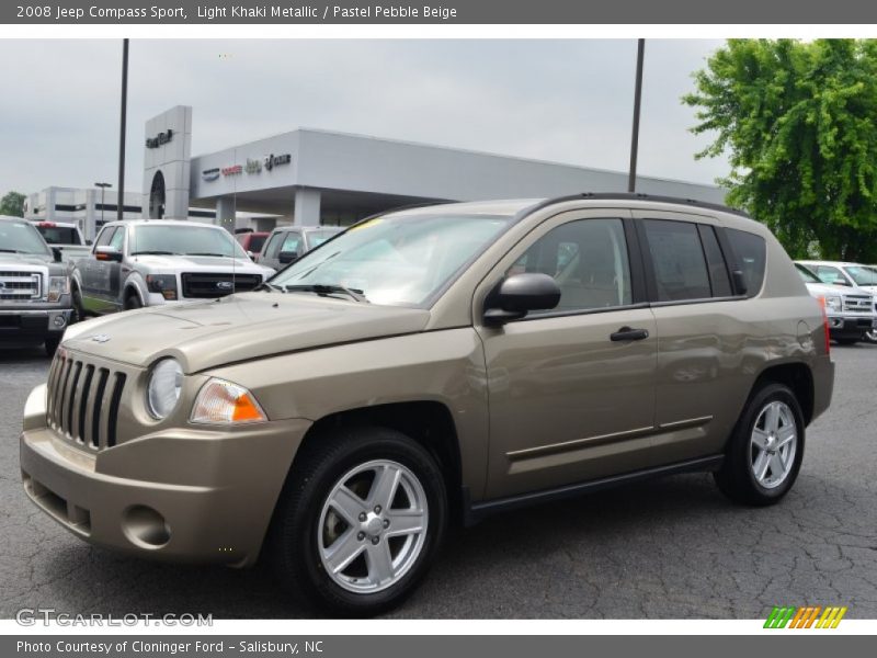 Light Khaki Metallic / Pastel Pebble Beige 2008 Jeep Compass Sport
