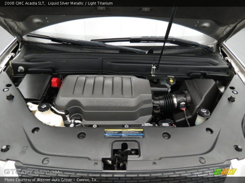 Liquid Silver Metallic / Light Titanium 2008 GMC Acadia SLT