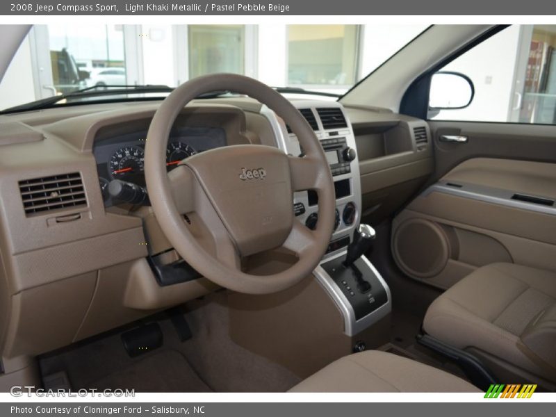 Light Khaki Metallic / Pastel Pebble Beige 2008 Jeep Compass Sport