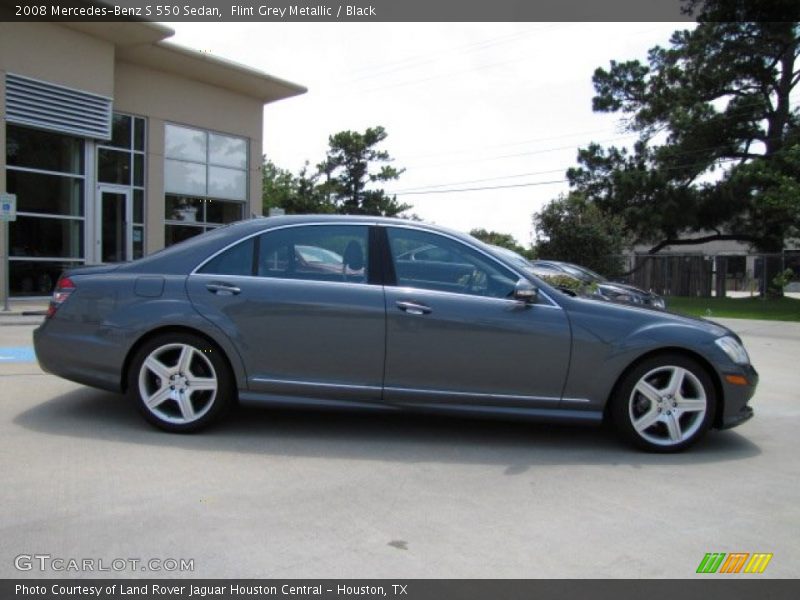 Flint Grey Metallic / Black 2008 Mercedes-Benz S 550 Sedan
