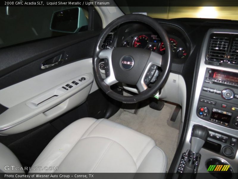 Liquid Silver Metallic / Light Titanium 2008 GMC Acadia SLT