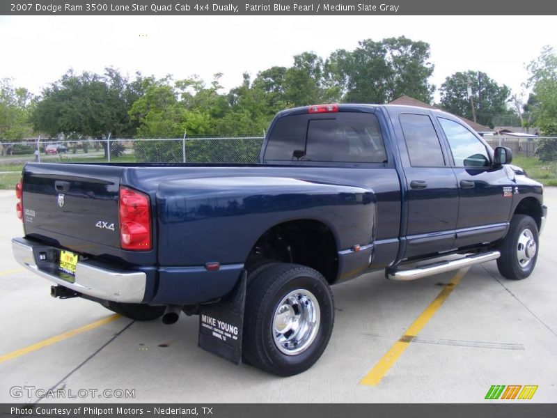 Patriot Blue Pearl / Medium Slate Gray 2007 Dodge Ram 3500 Lone Star Quad Cab 4x4 Dually