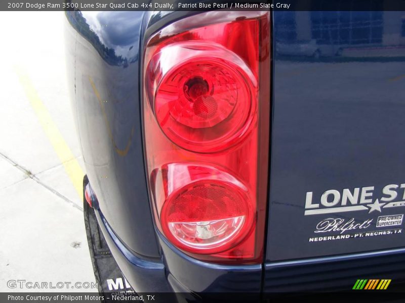 Patriot Blue Pearl / Medium Slate Gray 2007 Dodge Ram 3500 Lone Star Quad Cab 4x4 Dually