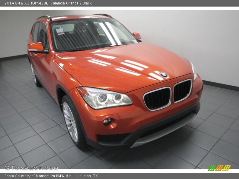 Valencia Orange / Black 2014 BMW X1 sDrive28i