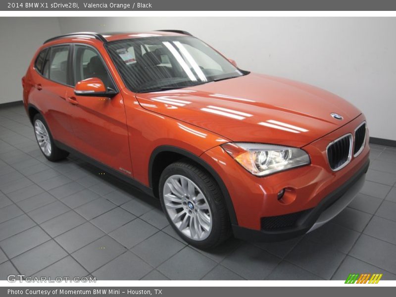 Valencia Orange / Black 2014 BMW X1 sDrive28i