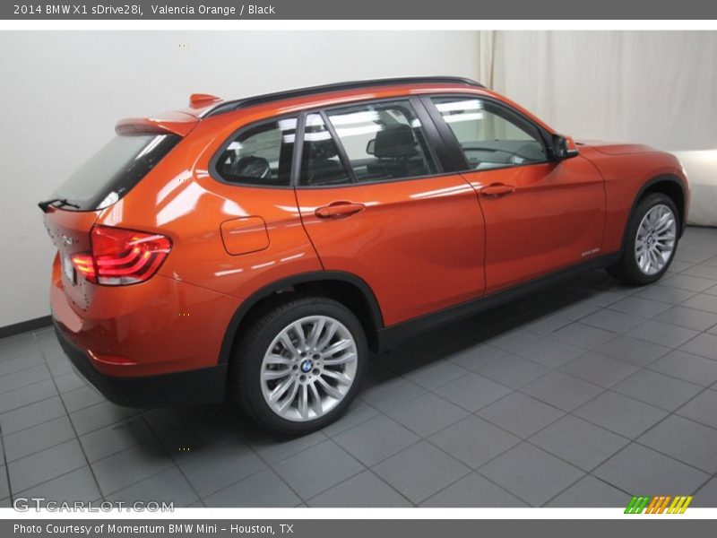 Valencia Orange / Black 2014 BMW X1 sDrive28i