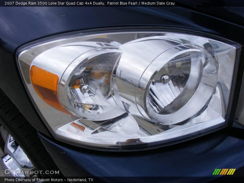 Patriot Blue Pearl / Medium Slate Gray 2007 Dodge Ram 3500 Lone Star Quad Cab 4x4 Dually