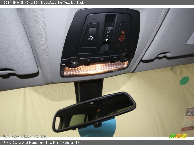 Black Sapphire Metallic / Black 2014 BMW X3 xDrive35i