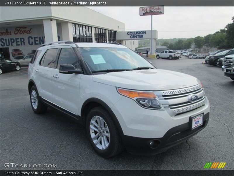 White Suede / Medium Light Stone 2011 Ford Explorer XLT