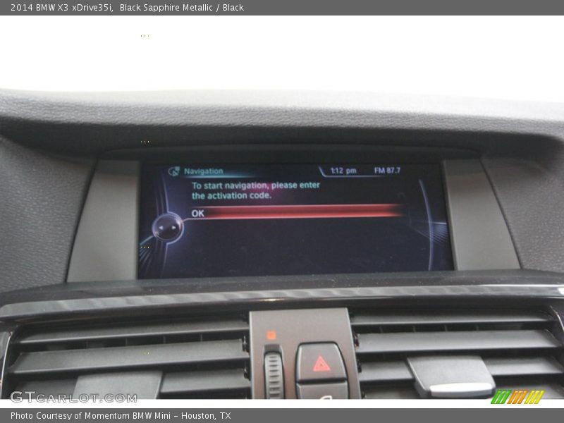 Black Sapphire Metallic / Black 2014 BMW X3 xDrive35i