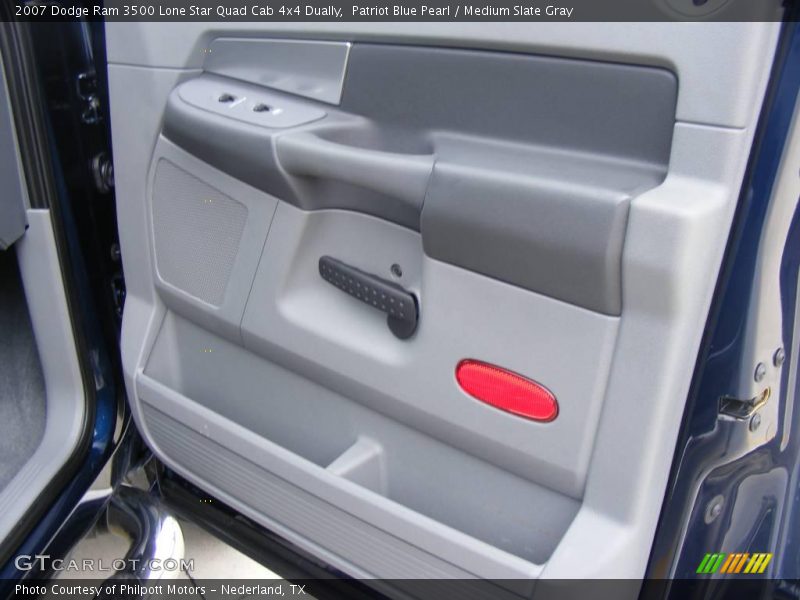 Patriot Blue Pearl / Medium Slate Gray 2007 Dodge Ram 3500 Lone Star Quad Cab 4x4 Dually