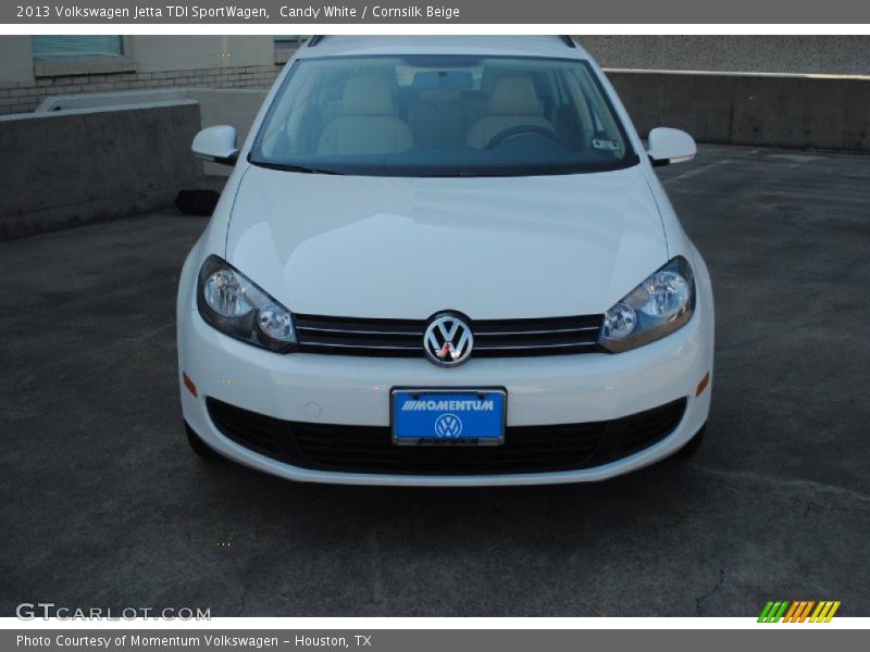 Candy White / Cornsilk Beige 2013 Volkswagen Jetta TDI SportWagen