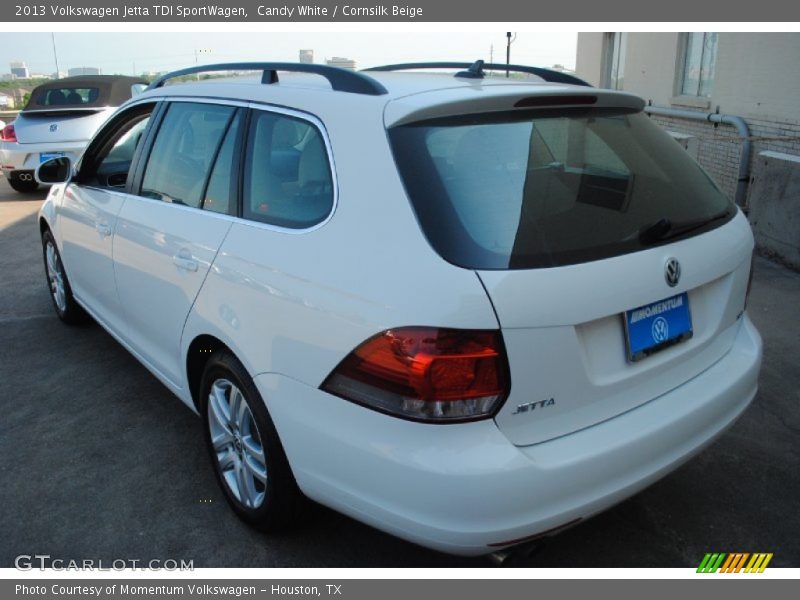 Candy White / Cornsilk Beige 2013 Volkswagen Jetta TDI SportWagen
