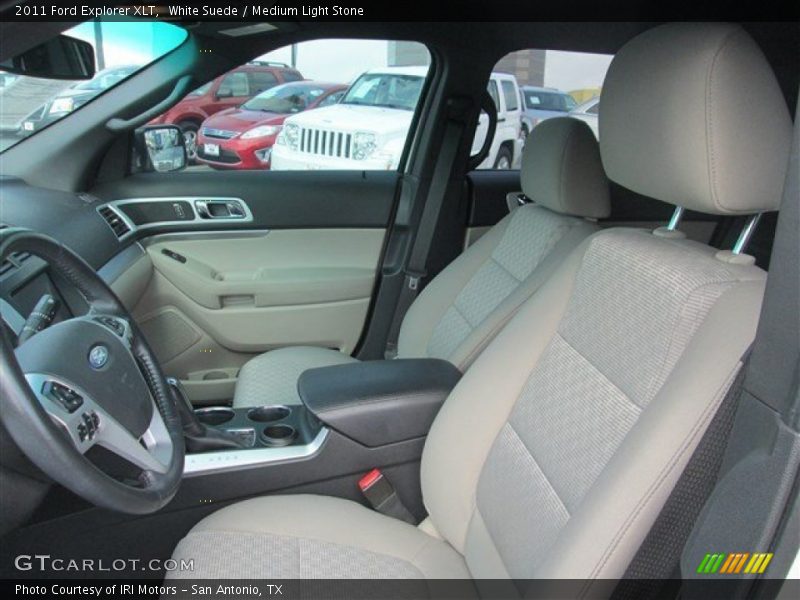 White Suede / Medium Light Stone 2011 Ford Explorer XLT