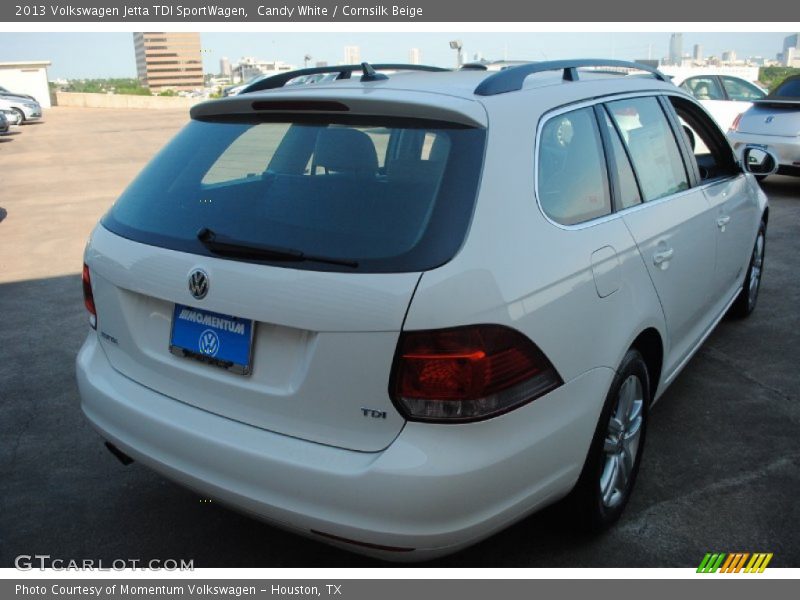 Candy White / Cornsilk Beige 2013 Volkswagen Jetta TDI SportWagen