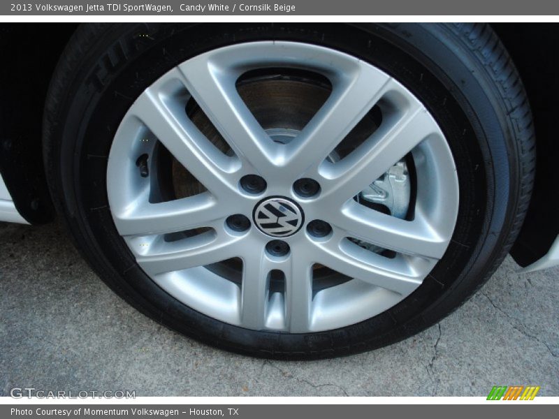 Candy White / Cornsilk Beige 2013 Volkswagen Jetta TDI SportWagen