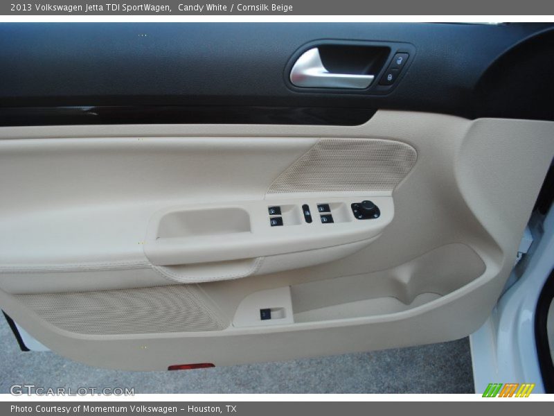 Candy White / Cornsilk Beige 2013 Volkswagen Jetta TDI SportWagen