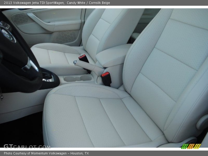 Candy White / Cornsilk Beige 2013 Volkswagen Jetta TDI SportWagen
