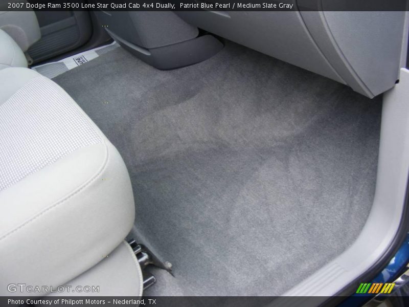 Patriot Blue Pearl / Medium Slate Gray 2007 Dodge Ram 3500 Lone Star Quad Cab 4x4 Dually