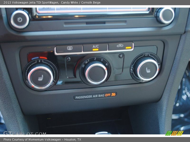 Candy White / Cornsilk Beige 2013 Volkswagen Jetta TDI SportWagen