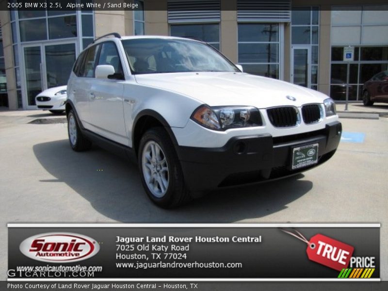 Alpine White / Sand Beige 2005 BMW X3 2.5i