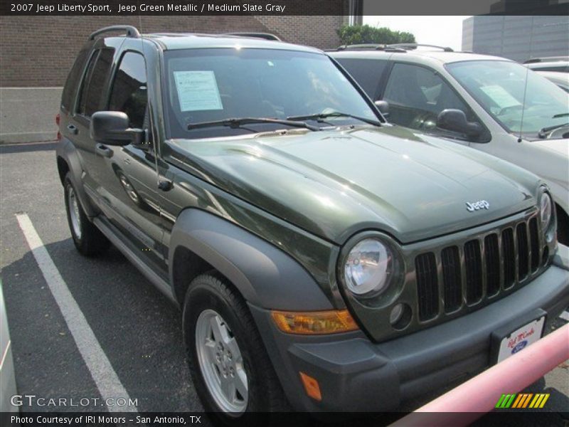 Jeep Green Metallic / Medium Slate Gray 2007 Jeep Liberty Sport