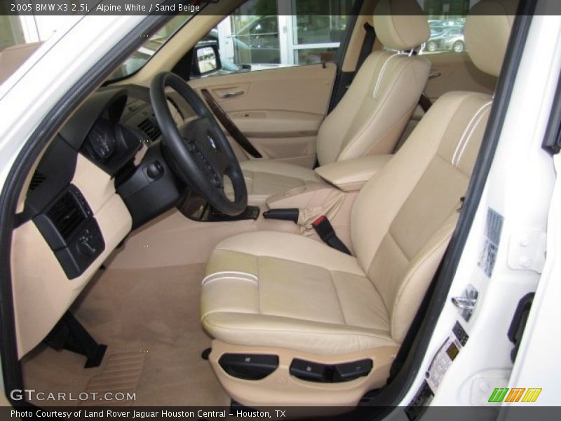 Alpine White / Sand Beige 2005 BMW X3 2.5i