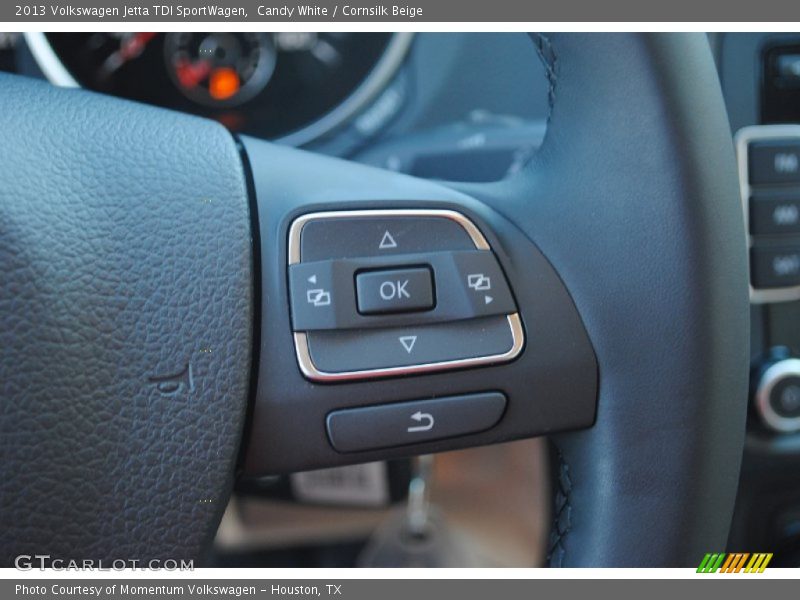 Candy White / Cornsilk Beige 2013 Volkswagen Jetta TDI SportWagen