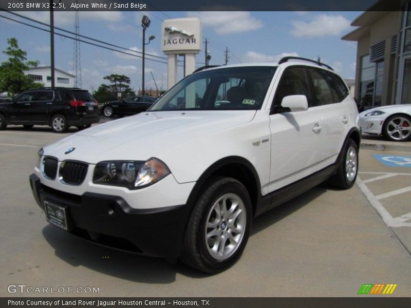 Alpine White / Sand Beige 2005 BMW X3 2.5i