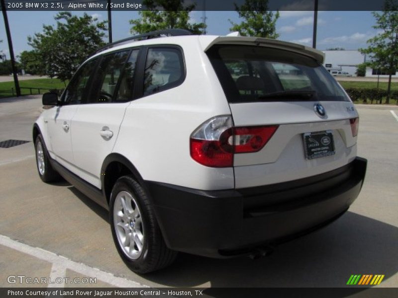 Alpine White / Sand Beige 2005 BMW X3 2.5i