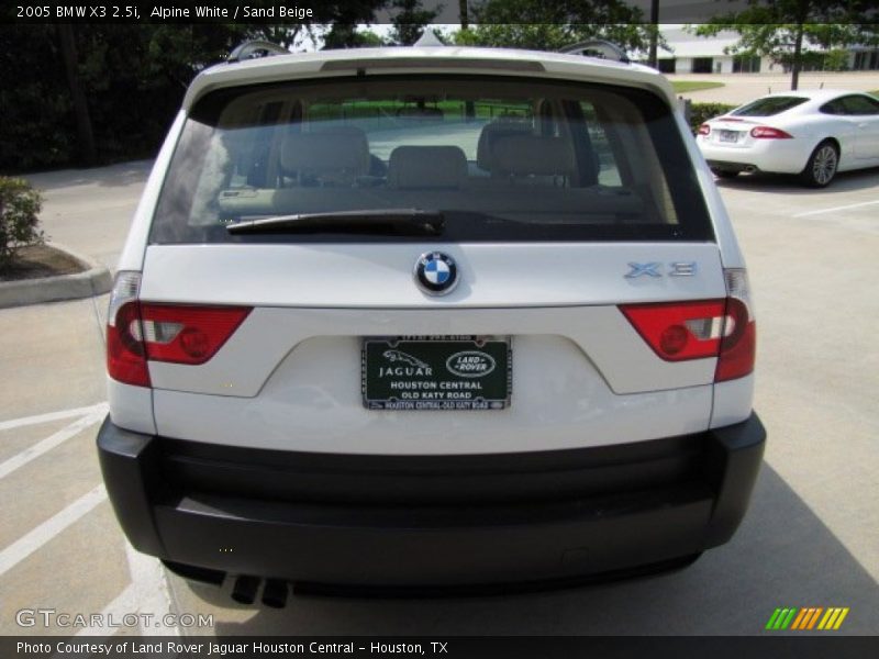 Alpine White / Sand Beige 2005 BMW X3 2.5i