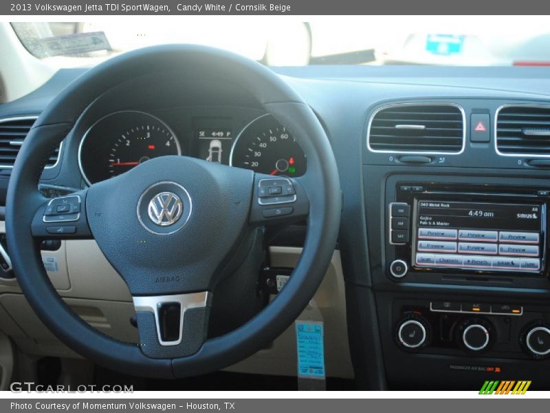 Candy White / Cornsilk Beige 2013 Volkswagen Jetta TDI SportWagen