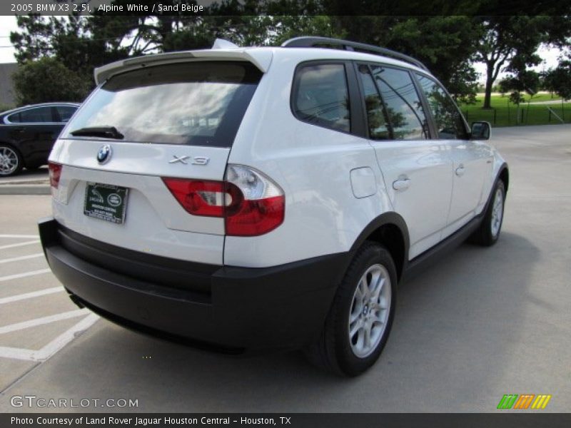 Alpine White / Sand Beige 2005 BMW X3 2.5i