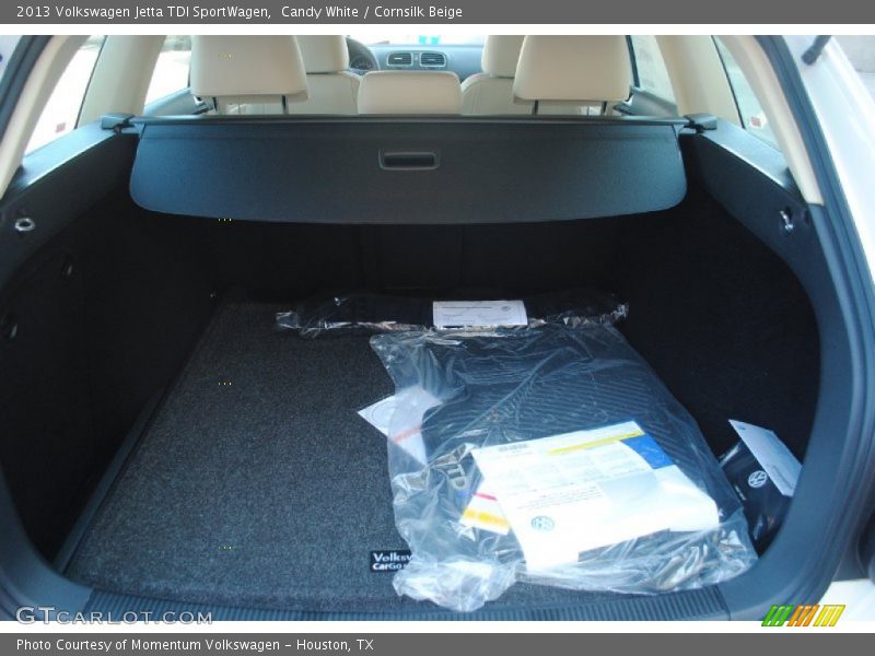 Candy White / Cornsilk Beige 2013 Volkswagen Jetta TDI SportWagen