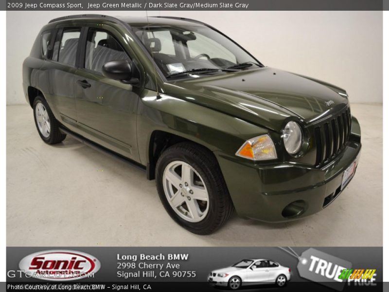 Jeep Green Metallic / Dark Slate Gray/Medium Slate Gray 2009 Jeep Compass Sport